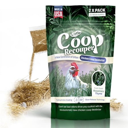 Little Coop Recouper | a New Generation Of Urban Chicke Coop Deodorizer | Unique Formula for Slow Release | Natural Fresh Scent | 4*0.5oz (Rosemary & Thyme)