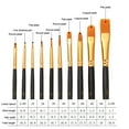 thumbnail image 3 of Acrylic Paint Brush Set 20pcs Round-Pointed Tip Nylon Hair Artist Acrylic Paint Brushes for Acrylic Painting Oil Watercolor, Face Nail Art, Canvas, Miniature Detailing & Rock Painting, 3 of 5