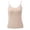 Beige, variant on Camisoles for Women Basic Camis Undershirt Adjustable Spaghetti Strap Tank Top Slim-Fit Camisole with Built-in Shelf Bra