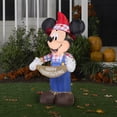 thumbnail image 2 of Mickey Mouse Scarecrow Airblown Inflatable Halloween Yard Art Lawn Decoration, 2 of 3