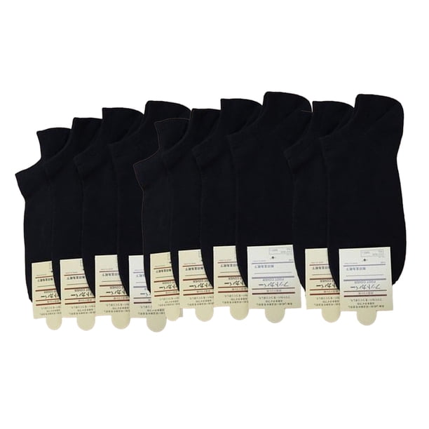 Minnieouse 5 pares de calcetines tobilleros de estilo clásico de alta elasticidad, fáciles de combinar, suministros para zapatos, accesorios de ropa Medias negro talla 39-44 Minnieouse AP009901-01