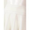 thumbnail image 5 of Kaerm Women Skirts Elastic High Waist Chic Striped Flared Skirt Women Cute Sweet Girls Dance Skirt White XL, 5 of 7