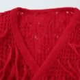thumbnail image 4 of IMENGL cardigan à Franges en Tricot Torsadé pour Femmes, Rouge 2TG, Taille M-2TG, 4 of 9