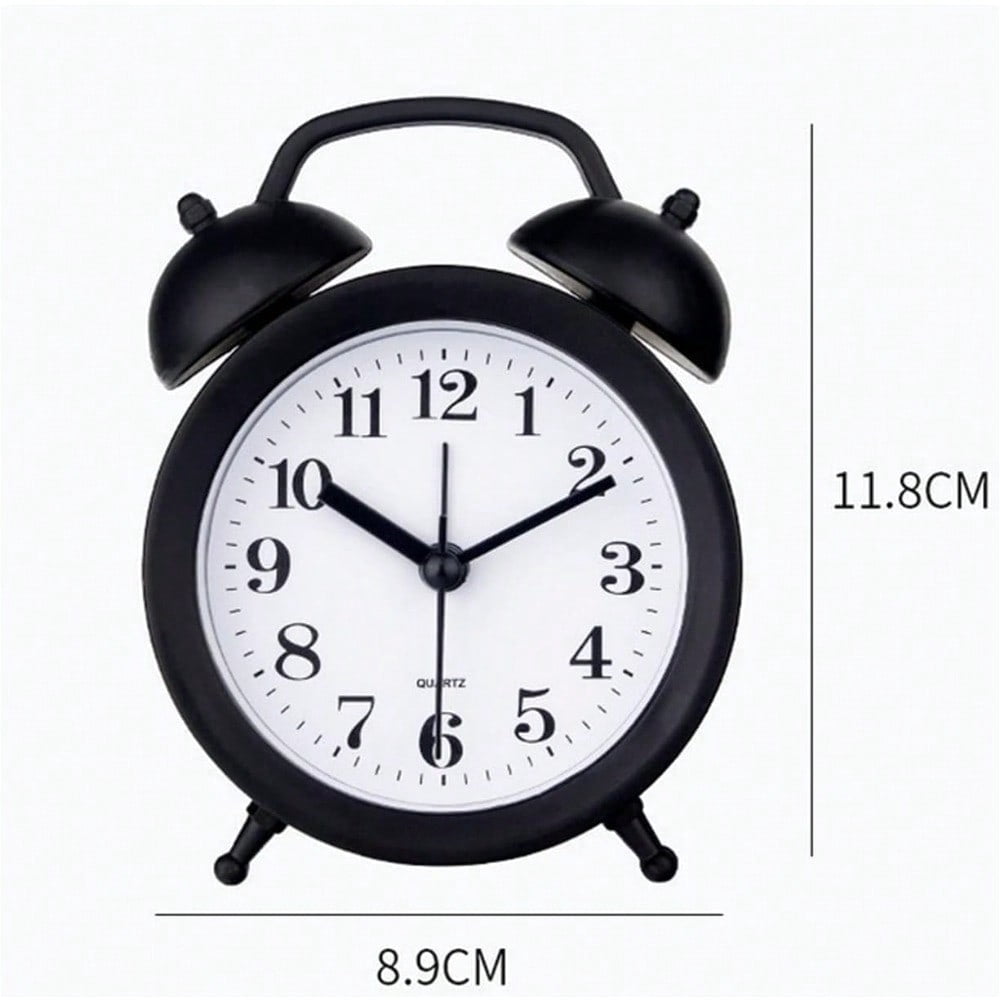 Double Bell Kids Alarm Clock, Classic Analog Design to Teach Children Time Management