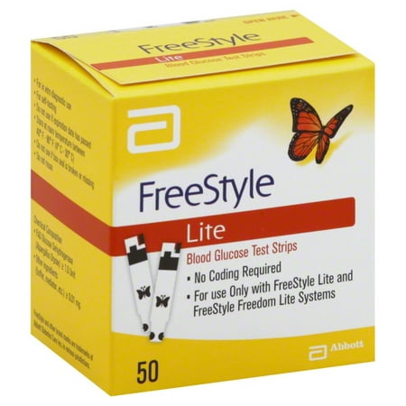 FreeStyle Lite Blood Glucose Test Strips, 50 Ct (Best Football For Freestyle)