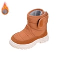 thumbnail image 4 of XXWXYD Boots Girls and Boys Children's Casual Shoes Mesh Soft Sole Breathable Sports Short Boots for Fashion Classic Comfortable Shoe(3-3.5 Years,Brown), 4 of 7