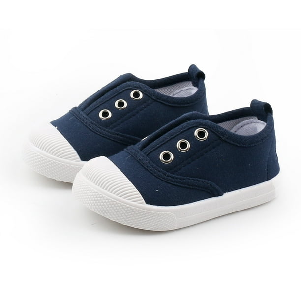 Boys navy canvas clearance shoes