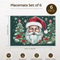 thumbnail image 2 of Christmas-themed Placemat for Table Home Deco, 6PCS 17.7" X 13" Santa Claus Washable Front Door Mats Christmas Character Cute Cartoon Doormat Outdoor Entrance, 2 of 6