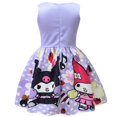 thumbnail image 2 of Robes pour Filles Mignonnes Dessin Animé Kuromi Robes de Princesse Bébé Filles Kawaii Nœud Papillon Robe de Fête d'Halloween, 2 of 6