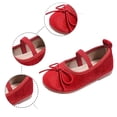 thumbnail image 5 of Wdgfv Mary Jane Flats for Toddler Girls Little Kids Glittery Dress Princess Wedding Ballet Shoes 18-24 Months, 5 of 9