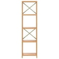 thumbnail image 2 of vidaXL 5-Tier Shelf 40x30x146 cm Solid Wood Oak, 2 of 5