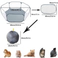 thumbnail image 3 of 2020 Small Animals Fence Foldable Portable Pig Rabbits Hamster Game Outdoor Indoor Work Out Pet Tent, 3 of 4