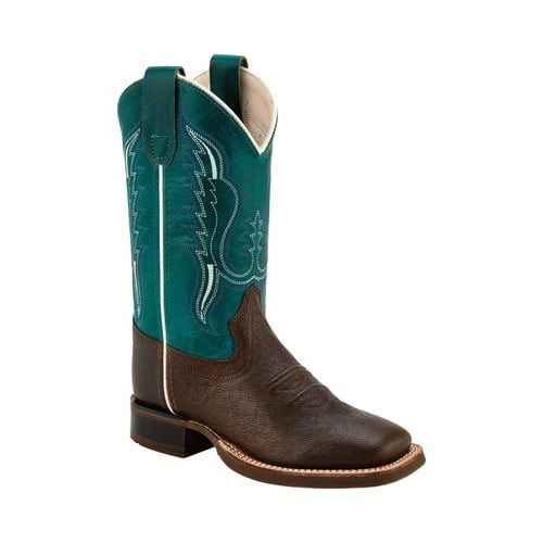 Old West Youth's Broad Square Toe Boots