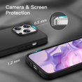 thumbnail image 3 of JETech Silicone Case for iPhone 14 Pro 6.1-Inch, Silky-Soft Touch Full-Body Protective Phone Case, Shockproof Cover with Microfiber Lining (Black), 3 of 7
