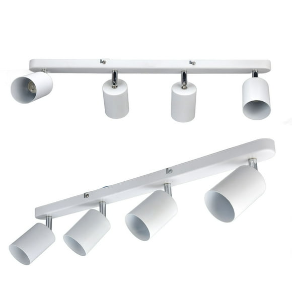 Soporte para Foco de Techo, 4 Cabezales Giratorios, Base de Lámpara Montada en el Techo, Soporte para Foco de Techo, Accesorio para Foco.