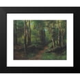 thumbnail image 2 of Gustave Courbet 18x14 Black Modern Framed Museum Art Print Titled - Path Through the Forest (circa 1860), 2 of 5