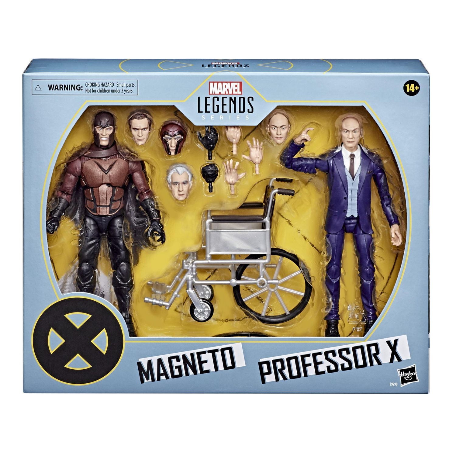 Hasbro Marvel Legends Series X-Men Magneto and Professor X 6-inch Collectible Action Figures Toys, Ages 14 And Up