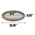 thumbnail image 3 of Stonebriar Round Natural Wood Serving Tray with Antique Mirror, Rustic Butler Tray, Unique Coffee Centerpiece for The Coffee Table, Dining Table, or Any Table Top, 3 of 5