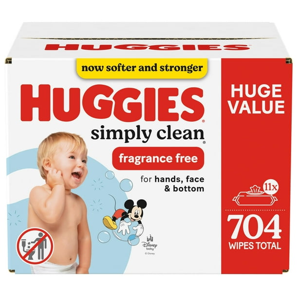 Toallitas húmedas Huggies Simply Clean 704 sin fragancia