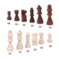 thumbnail image 3 of Colección de 32 piezas de ajedrez, figuras de madera para principiantes, perfectas para el hogar y L, 3 of 9