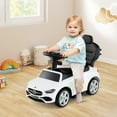 thumbnail image 3 of Costway Kids Ride on Push Car Mercedes-Benz Licensed 3-in-1 Sliding Car White, 3 of 10