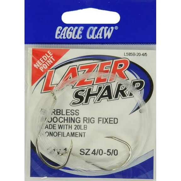 Lazer Sharp L585B-20-4/5 Barbless Mooching Rig, Multiple Sizes