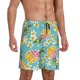 thumbnail image 2 of Balery Cute Pineapples Pantalones cortos de pijama de punto de algodón para hombre con cinturilla y bolsillos-Large, 2 of 6