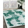 thumbnail image 3 of Ahgly Company Machine Washable Indoor Rectangle Abstract PowderBlue Area Rugs, 3' x 5', 3 of 7