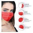 thumbnail image 4 of Cubrebocas Tricapa Gaon 200pz Rojo, 4 of 4