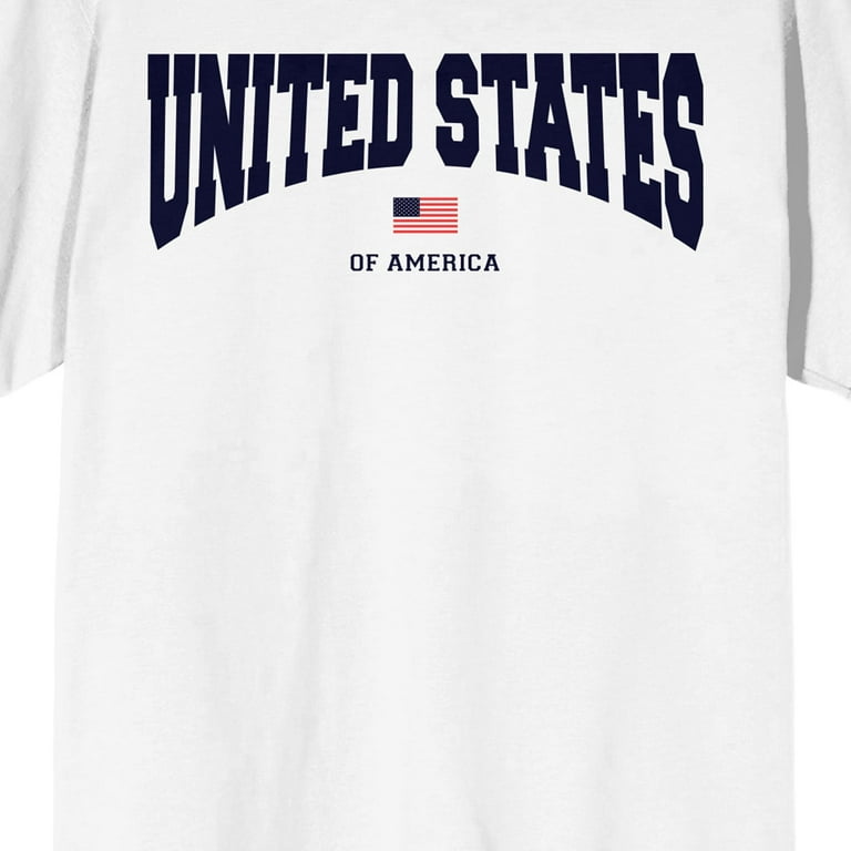 Americana United States Of America Men's White T-shirt-3XL