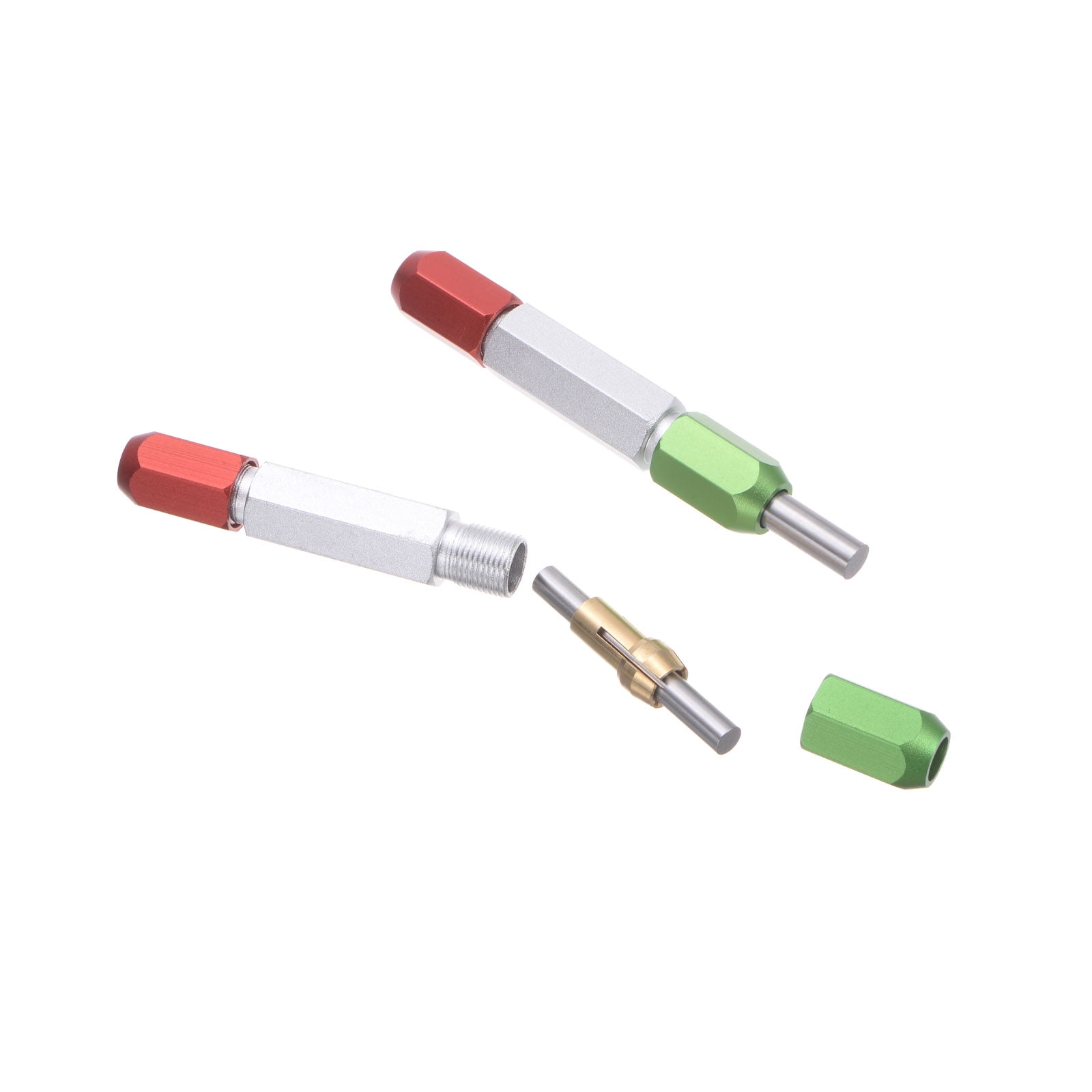 Unique Bargains Aluminum Alloy Pin Gage Handle with Go No Go Functionality Silver 5-6mm