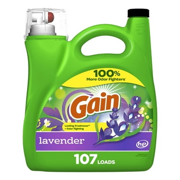 Gain Liquid Laundry Detergent, Lavender Scent, 154 fl oz, 107 Loads