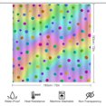 thumbnail image 2 of 4Pcs Dott Mint Green Shower Curtain Sets, Bathroom Set Decor with Non-Slip Bath Mat, Toilet Lid Rug and Contour Mat, 72 x 72inch, 2 of 8