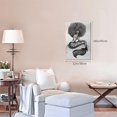 thumbnail image 3 of African American Mermaid Wall Art Canvas Black Mermaid Pictures Painting For Girls Living Room Bedroom Bathroom Framed 18x12 Inch, 3 of 6