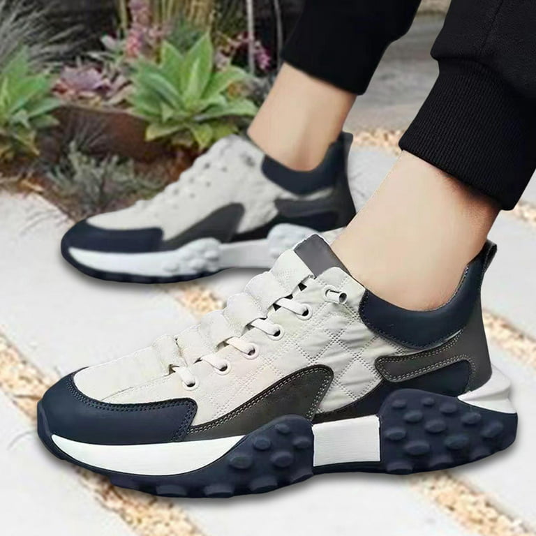 Fashion Men's Shoes, Breathable Durable Comfortable Versatile Casual Lightweight Sneakers for Camping Tennis Street Jogging Trips , White Walmart.com