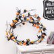 thumbnail image 2 of Halloween Black Maple Leaf and Pumpkin Vine Artificial Fall Leaves Garland Festival Hanging Garland Door Front Wreath, 2 of 5