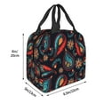 thumbnail image 3 of Easygdp Paisley1 Bolsa Térmica Premium - Tela Oxford Impermeable, Gran Capacidad, Bolsillo Frontal, Unisex para Trabajo, Escuela, Actividades al Aire Libre y Picnics, 3 of 8