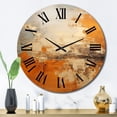 thumbnail image 3 of Designart "Glowing Copper" Abstract Landscape Oversized Wall Clock, 3 of 5