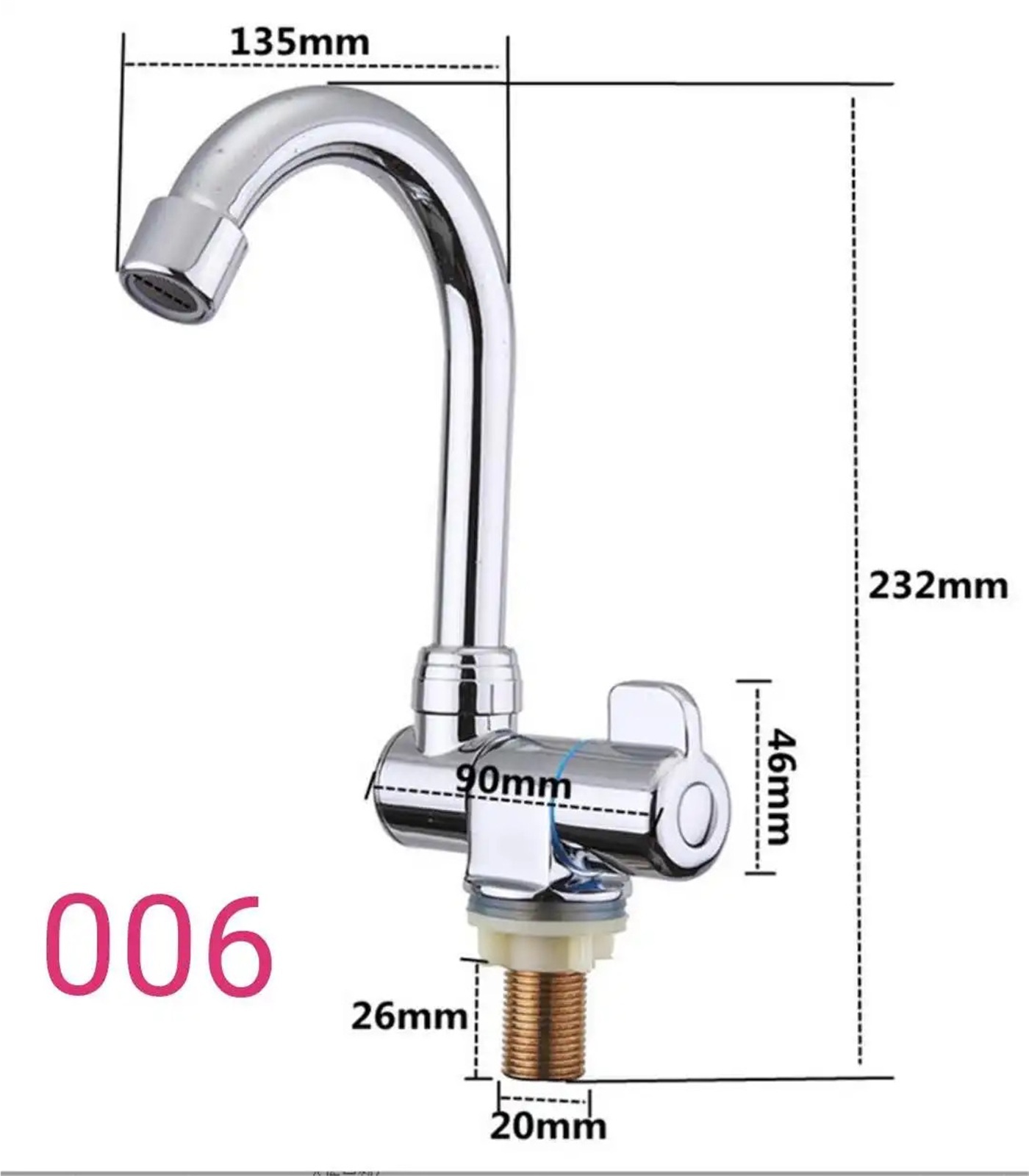 Caravan Accessories Cold Water Only Stainless Steel Folding Faucet Kitchen Tap For Camper Trailer ,Lasting Durability