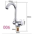 thumbnail image 2 of Caravan Accessories Cold Water Only Stainless Steel Folding Faucet Kitchen Tap For Camper Trailer ,Easy to Use, 2 of 4