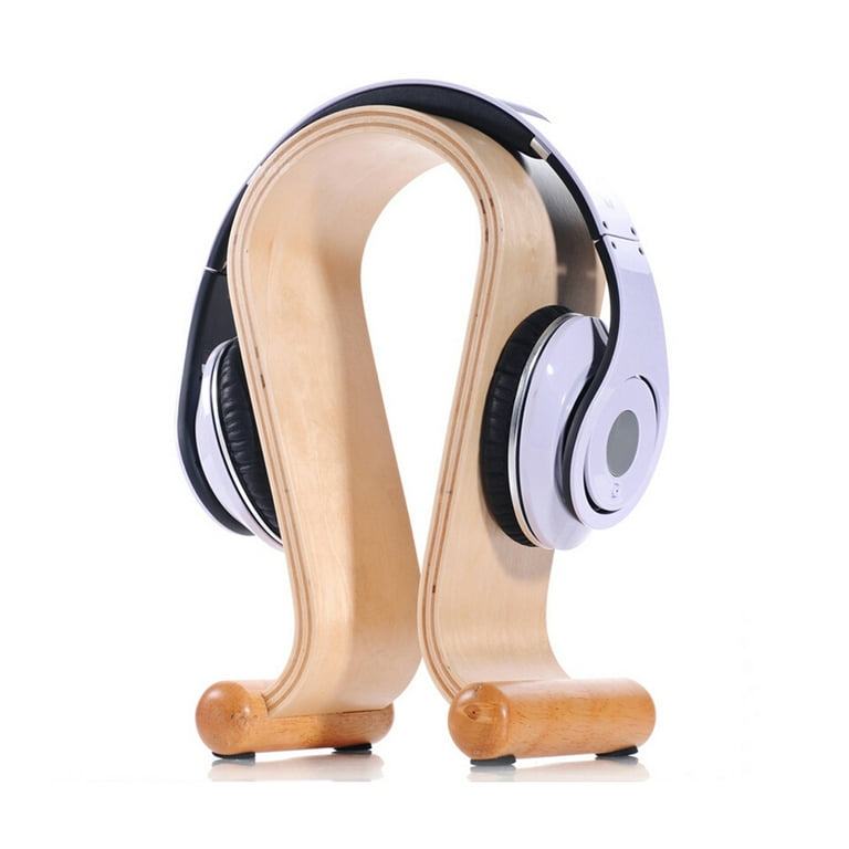 Wooden Headphone Holder, Headphone Stand, Headphone Hanger 