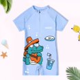 thumbnail image 1 of Traje de baño de una pieza con estampado de princesa rosa para niños pequeños de 2 a 14 años, traje de baño para nadar, Surf y playa, 1 of 5