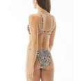 thumbnail image 4 of Sundazed Women's Brown Layla Zebra-Print Strappy-Back Bikini Top, 4 of 4