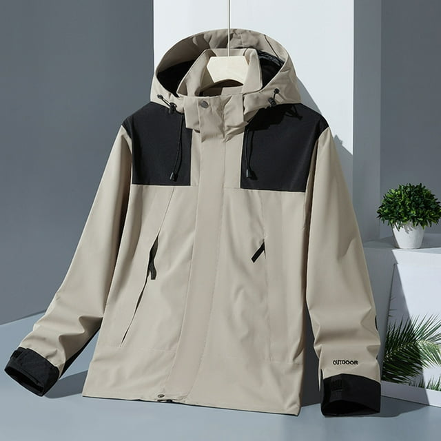 Soki Imperméable pour Femmes, Coupe-Vent Léger et Imperméable avec Capuchon, Manteau de Pluie Compact avec Poches