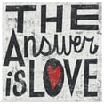 thumbnail image 1 of Great BIG Canvas | "The Answer is Love Square" Art Print - 30x30, 1 of 4
