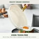 thumbnail image 2 of Sartén antiadherente de cerámica GreenPan Swift de 25 cm, cocina saludable sin PFAS ni PFOA, mango dorado de acero inoxidable, utensilios versátiles de cocina, apta para lavavajillas y horno, color cr, 2 of 5