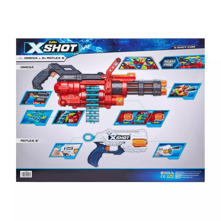 X-Shot Combo Pack OMEGA and 2 Reflex 6 - Walmart.com