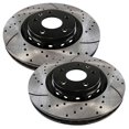 thumbnail image 5 of KAIHUIXING Front Drilled Slotted Brake Rotors 2 for MKT for MKS for Taurus for Special Sedan for Interceptor Utility for Interceptor Sedan for Flex for Explorer, 5 of 9
