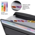 thumbnail image 5 of LANNEY Expandable Plastic Accordion File Organizer with Zip Closure, Ideal for Office & Document Organizing, 5 of 6