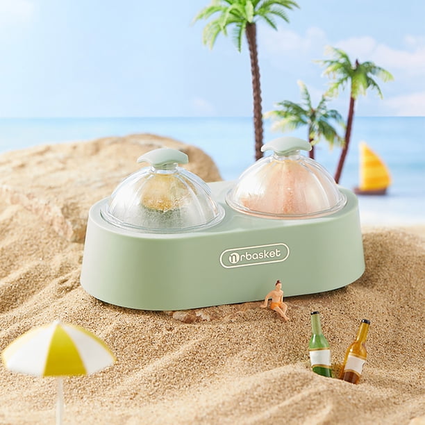 Fiudx Ofertas del día Máquina para hacer helados - Molde para helados Caja de hielo Refrigerador pequeño para el hogar Molde para helado de fácil liberación con tapa Enrejado para hielo